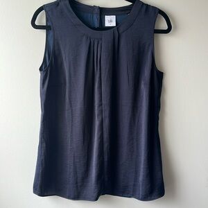 Cabi navy sleeveless blouse small
